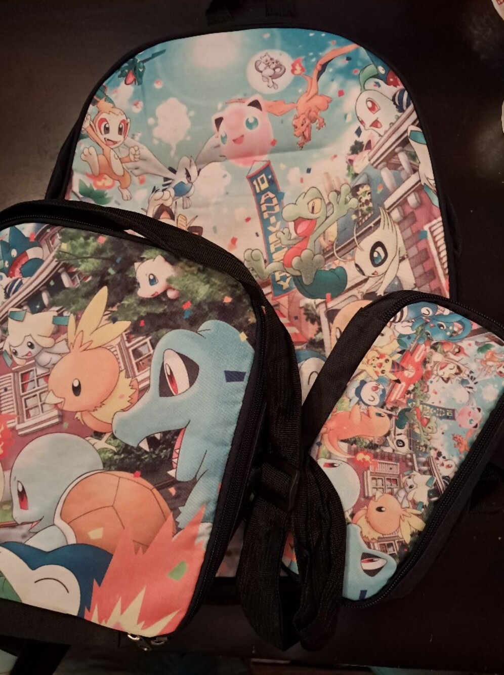 Kids Pokémon Three-Piece Bookbag Set Multi-Color